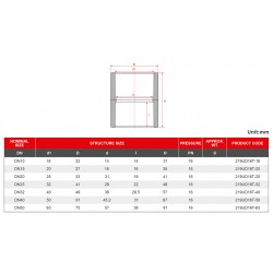 Maşon ( Coupling ) - Purple Clear - UPVC