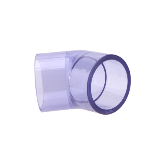 45° Dirsek ( 45° Elbow ) - Purple Clear - UPVC