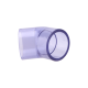 45° Dirsek ( 45° Elbow ) - Purple Clear - UPVC