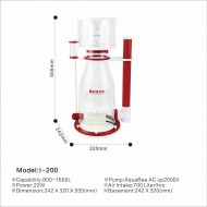 AquaBee COVE I-200 Protein Skimmer