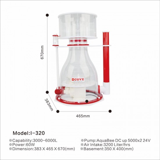 AquaBee COVE I-320 Protein Skimmer